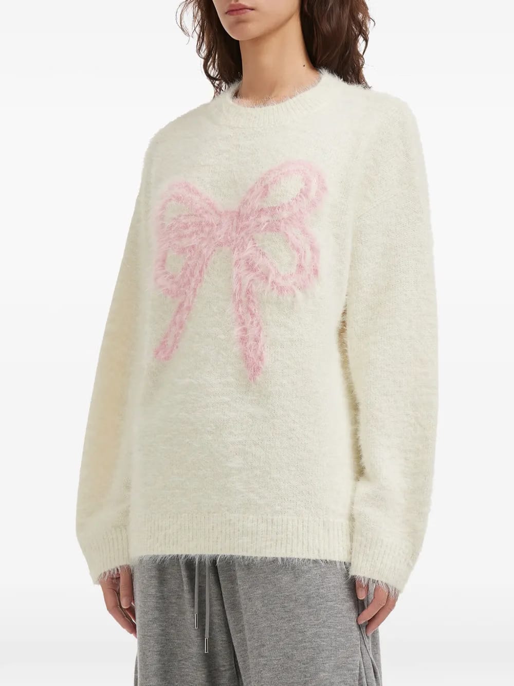 bow knitted sweater