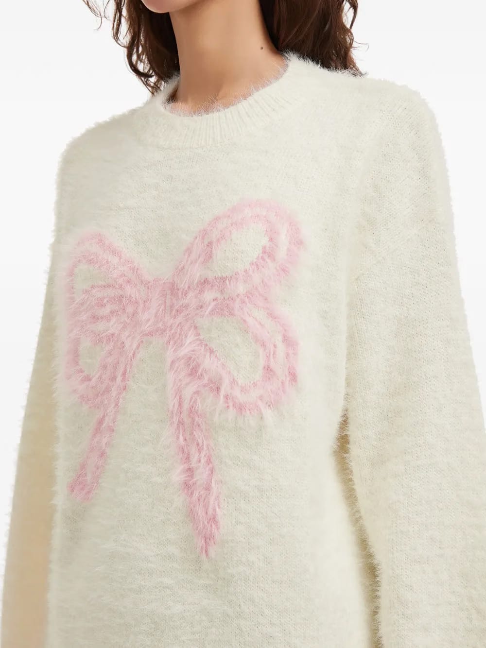 bow knitted sweater