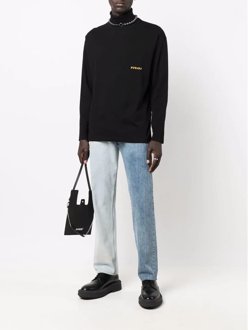 logo-print high-neck T-Shirt