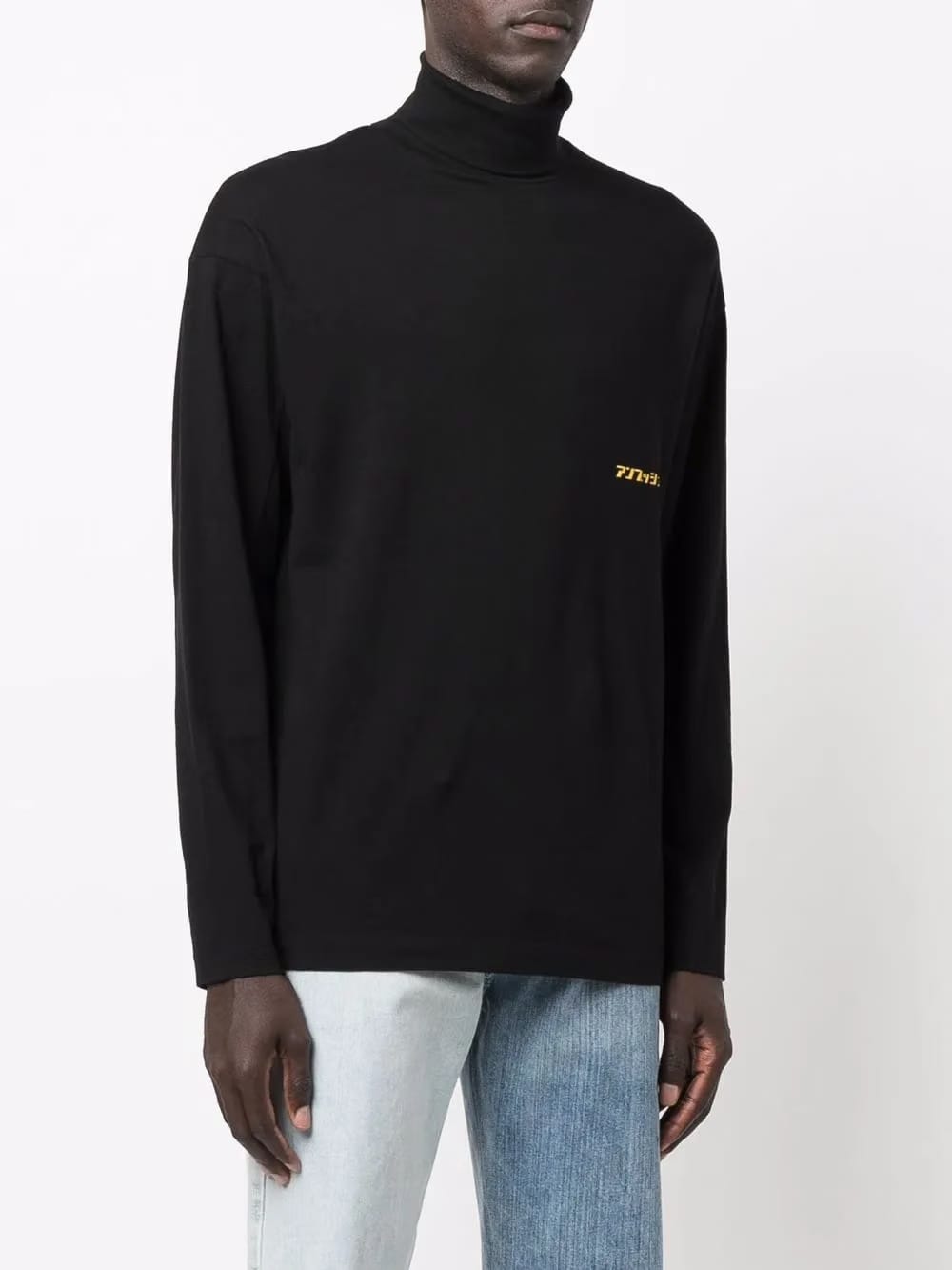 logo-print high-neck T-Shirt