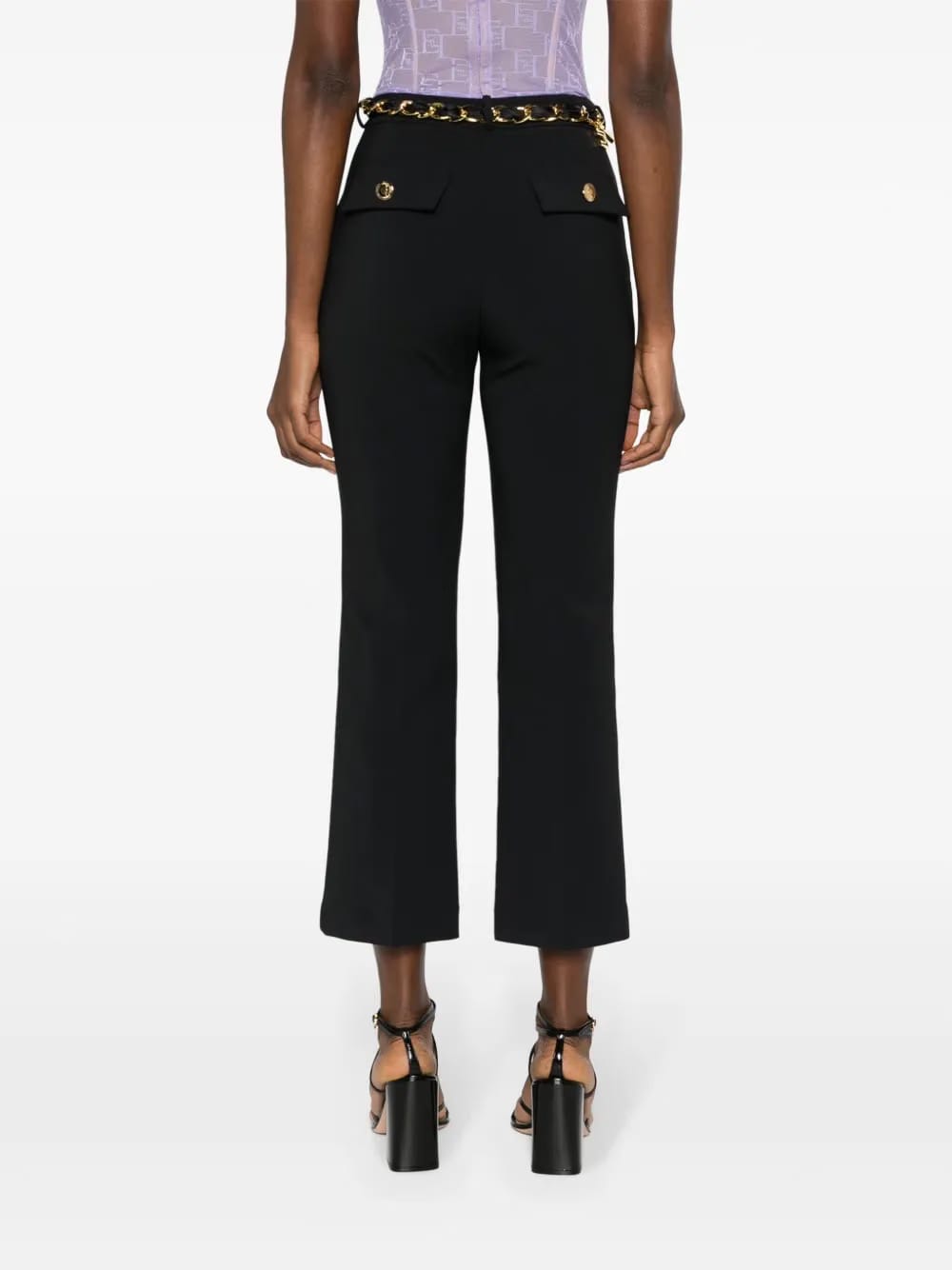 belted cropped trousers