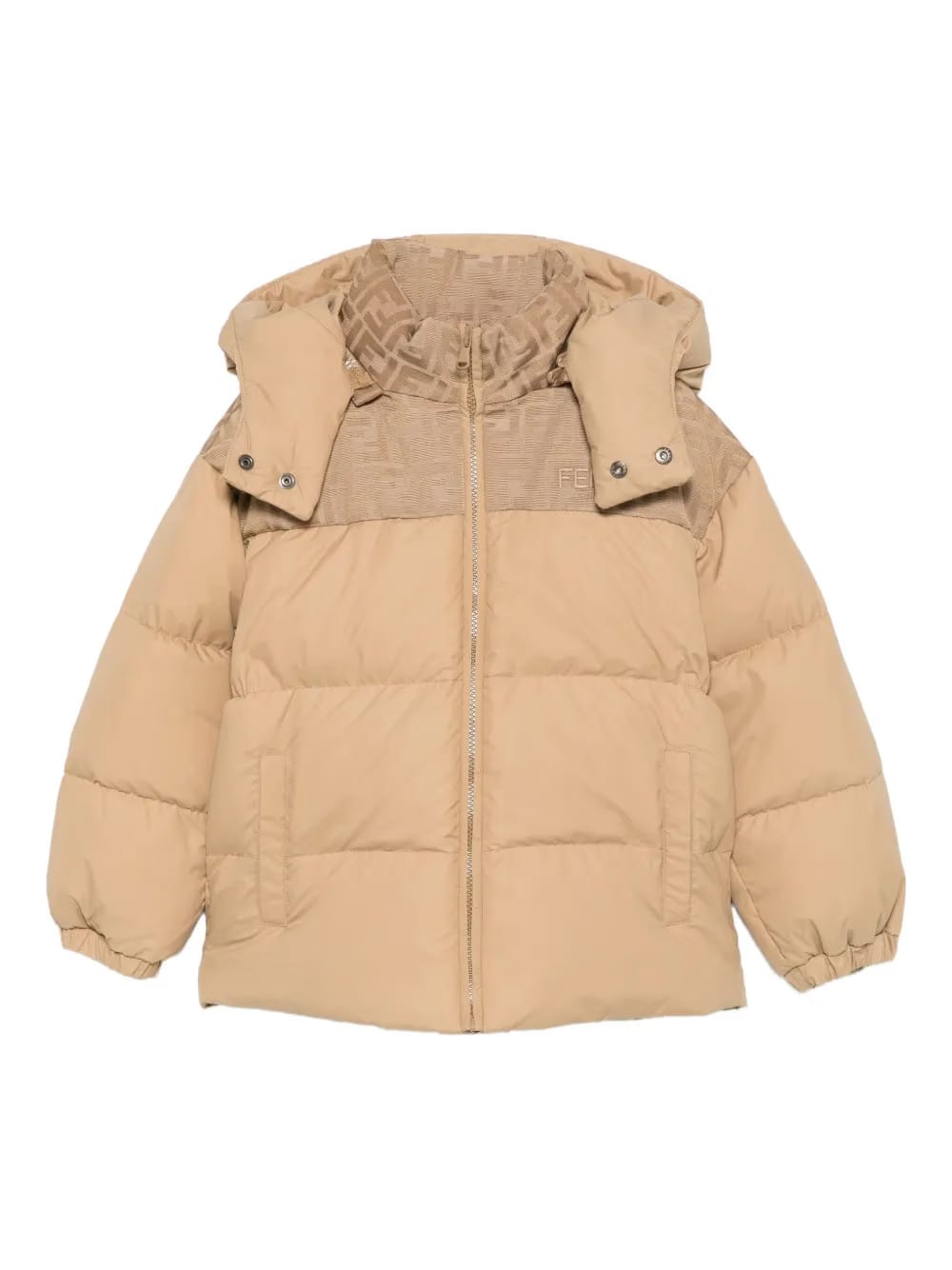 logo-detail hooded jacket