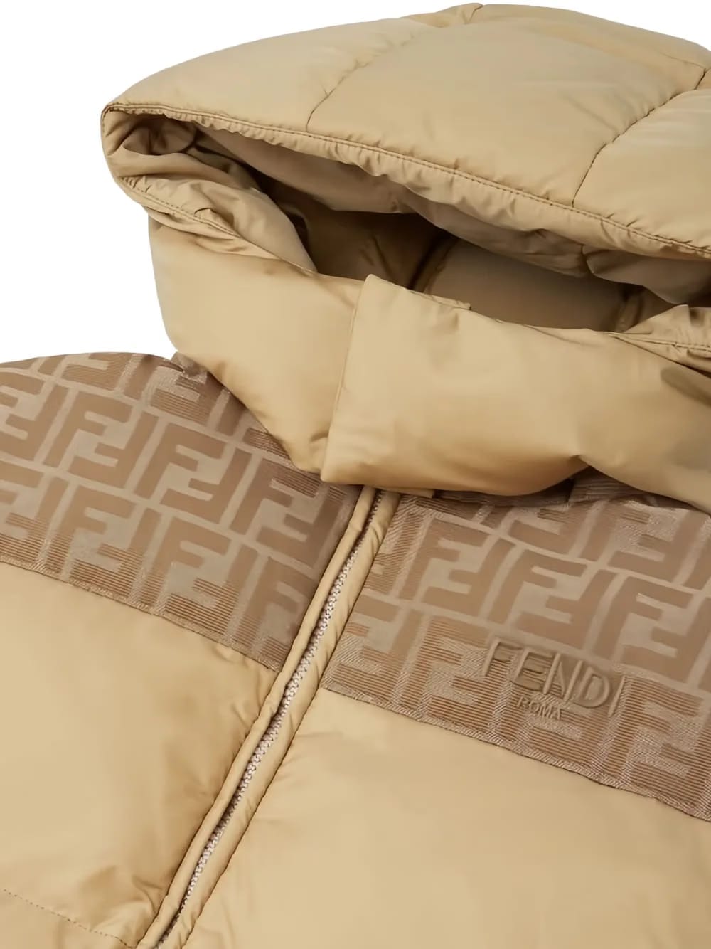 logo-detail hooded jacket