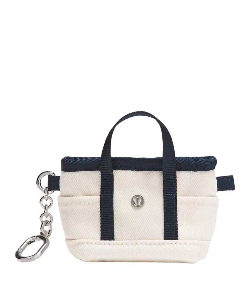Lululemon Daily Multi-Pocket Nano Canvas Tote Bag Natural/True Navy