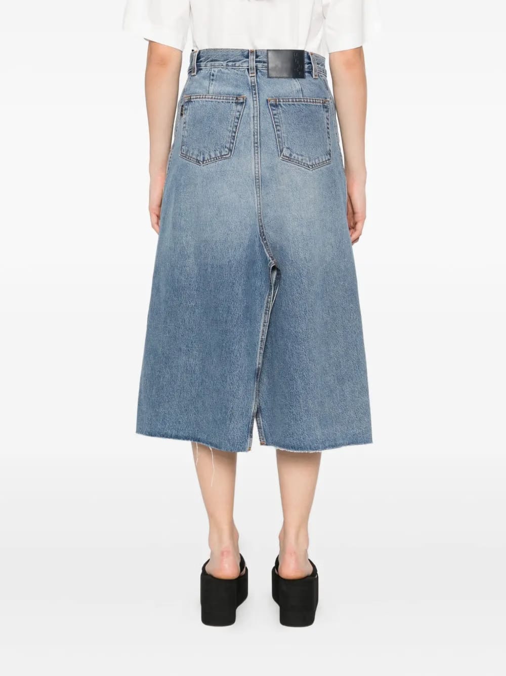 Stacy denim midi skirt