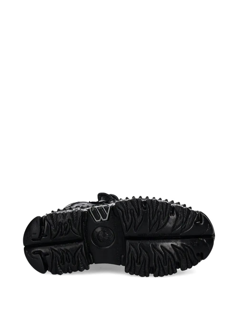 flame-detailed platform sneakers