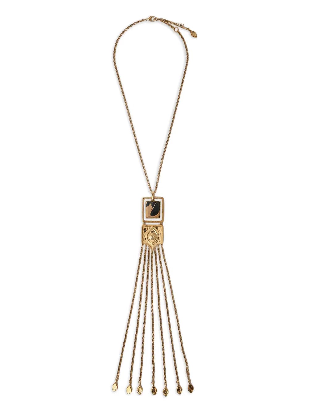 Amulet square-shaped necklace