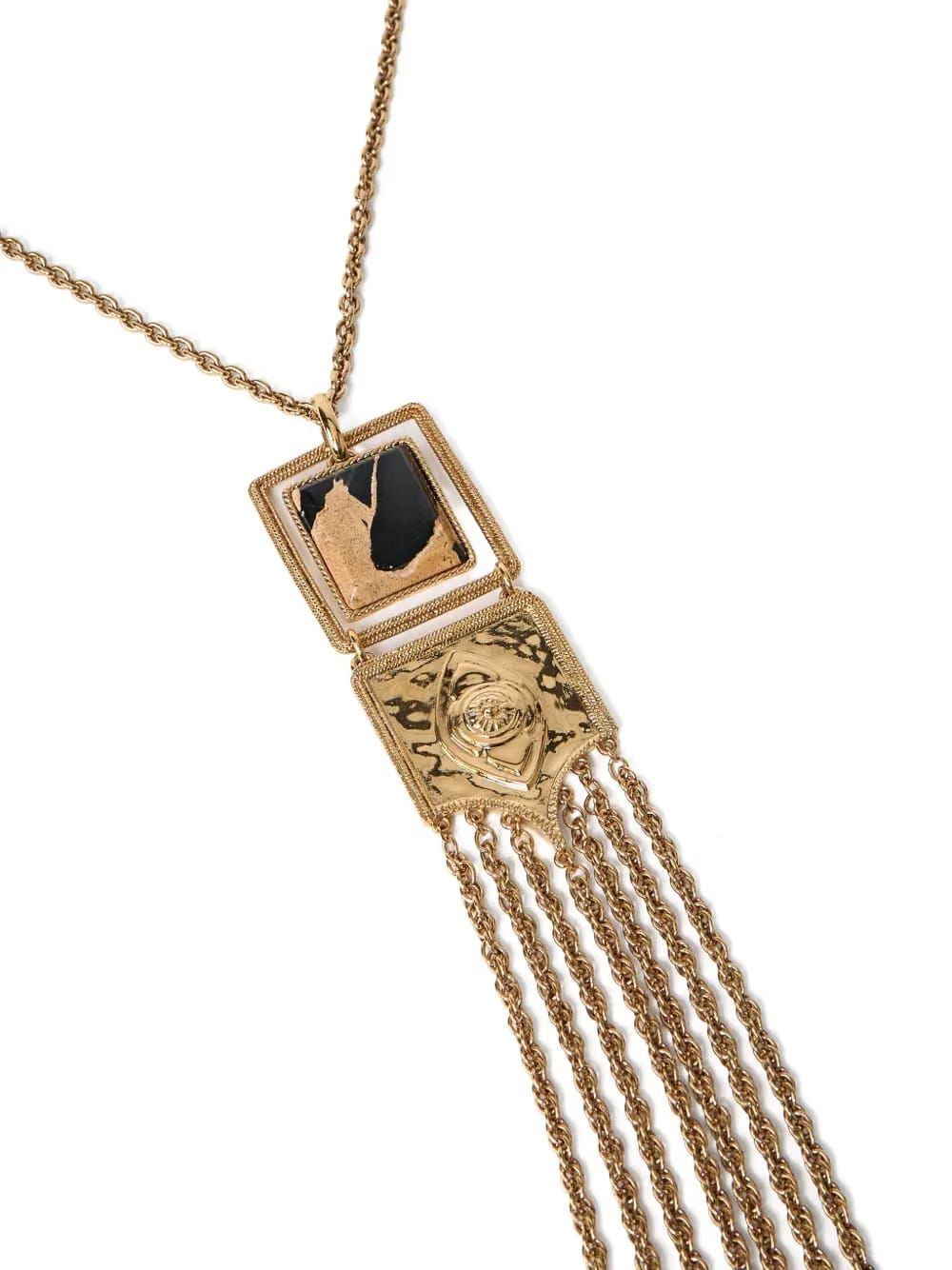 Amulet square-shaped necklace