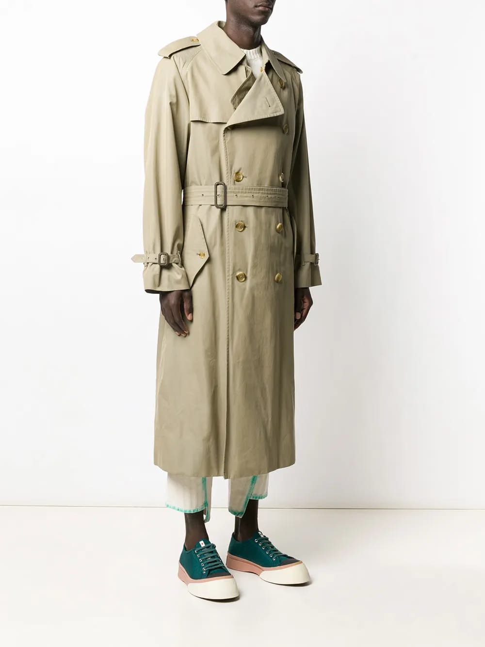 1990s long trench coat
