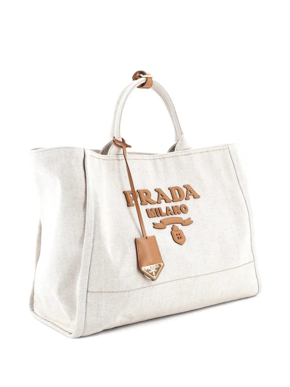 Logo Linen Blend Large tote bag