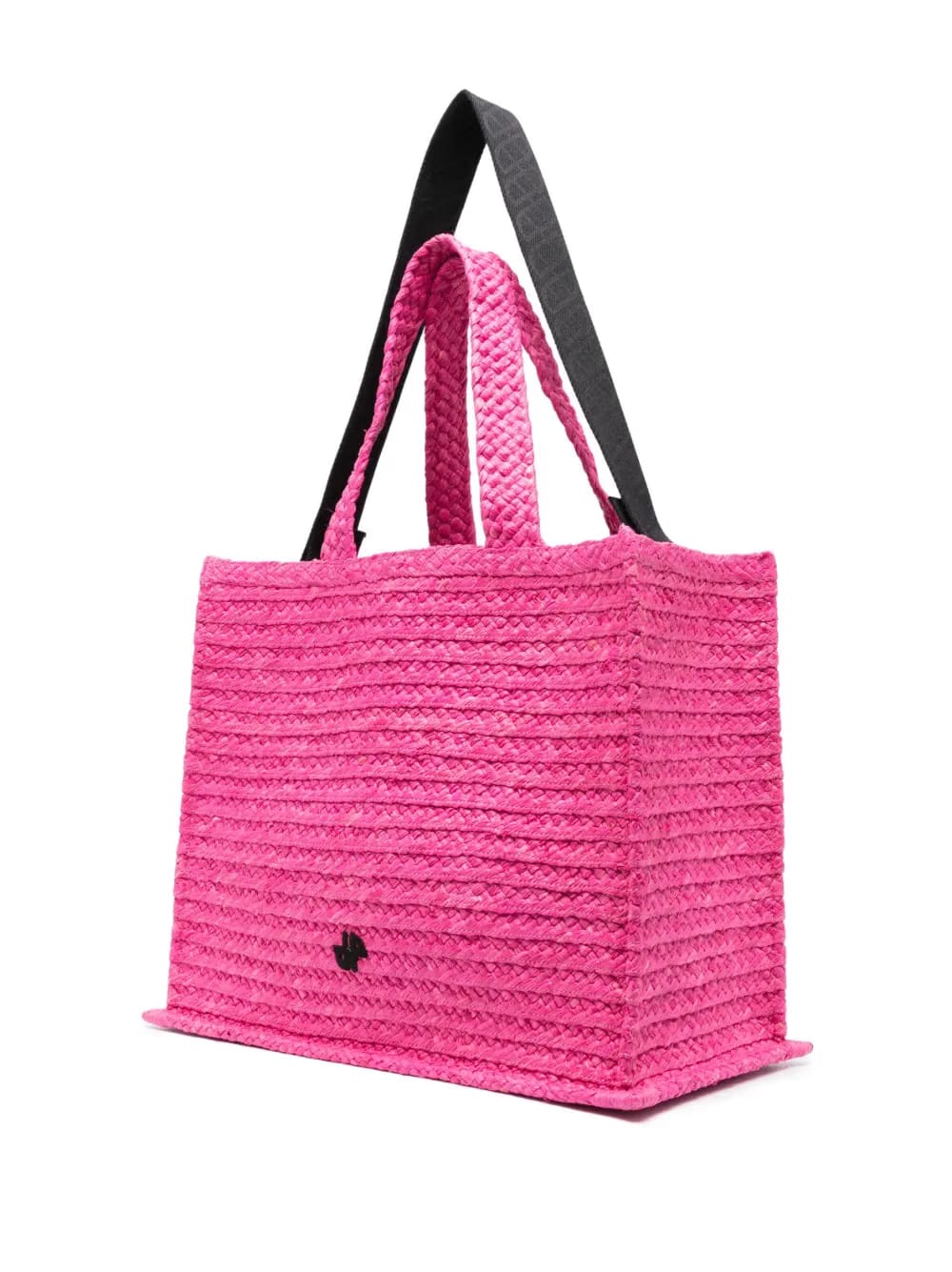 JP raffia tote bag