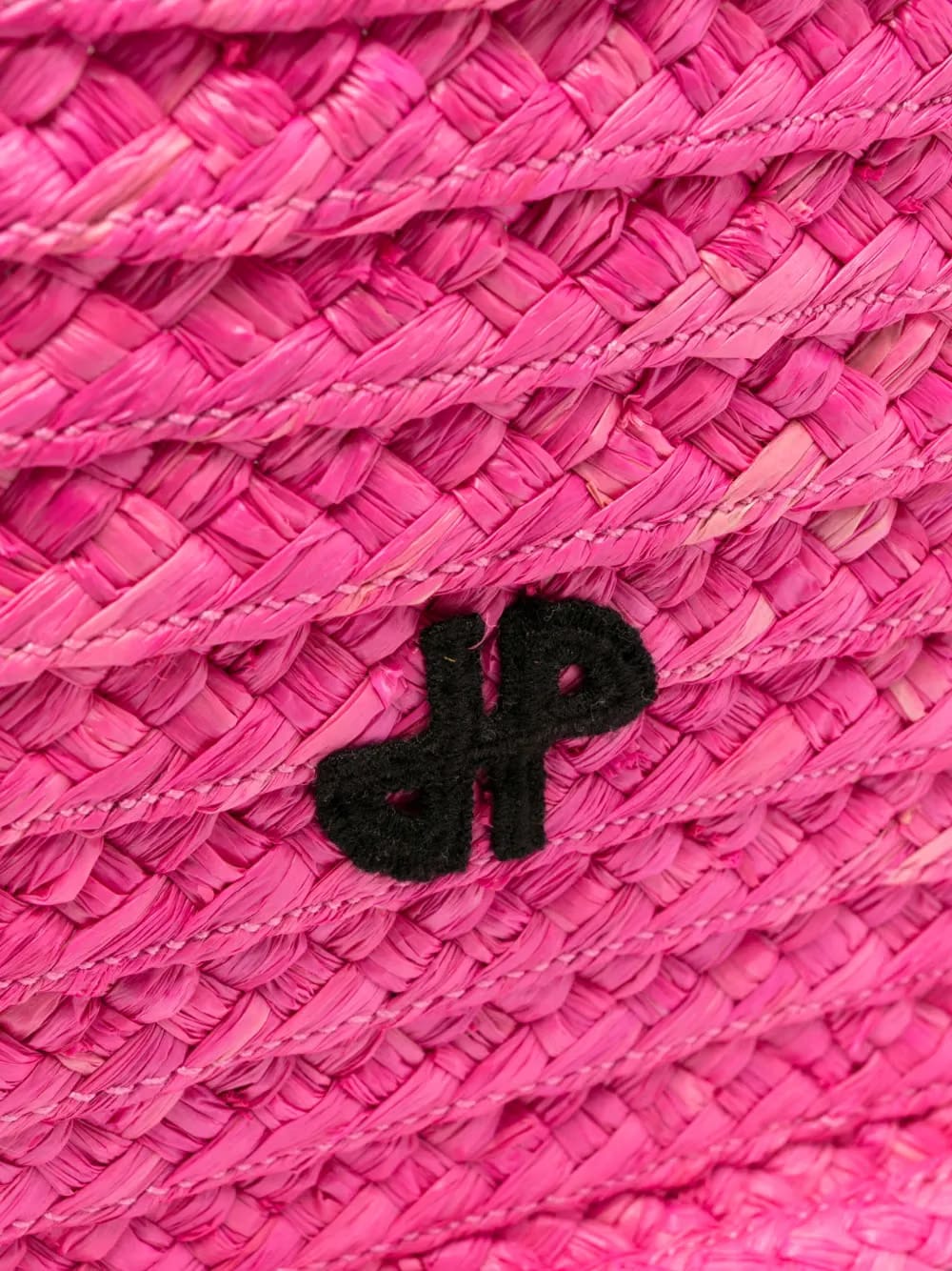 JP raffia tote bag