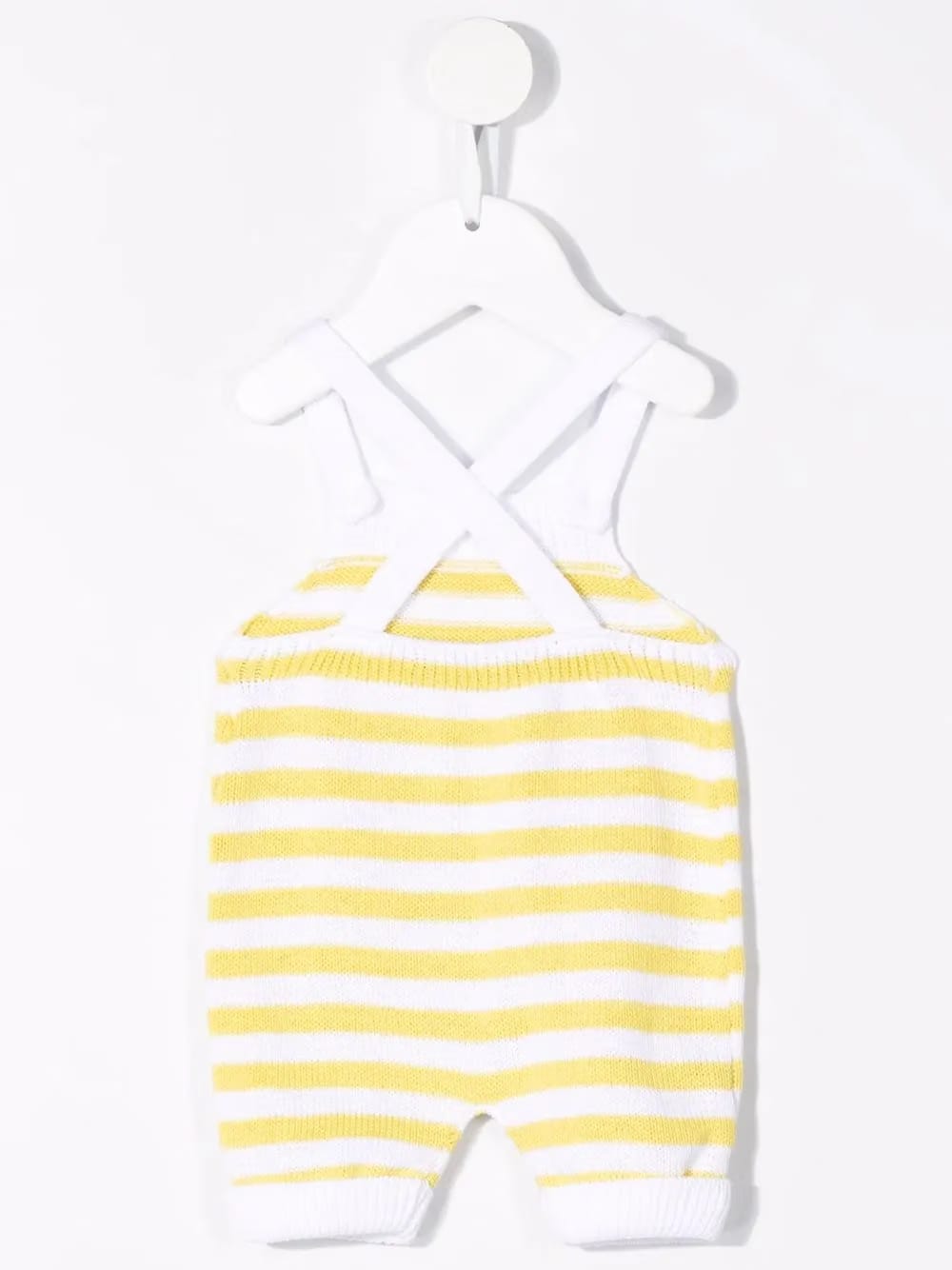 striped knitted romper