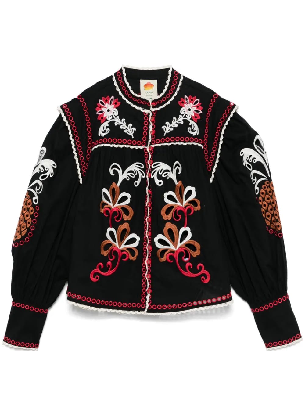 Mandala Richilieu blouse