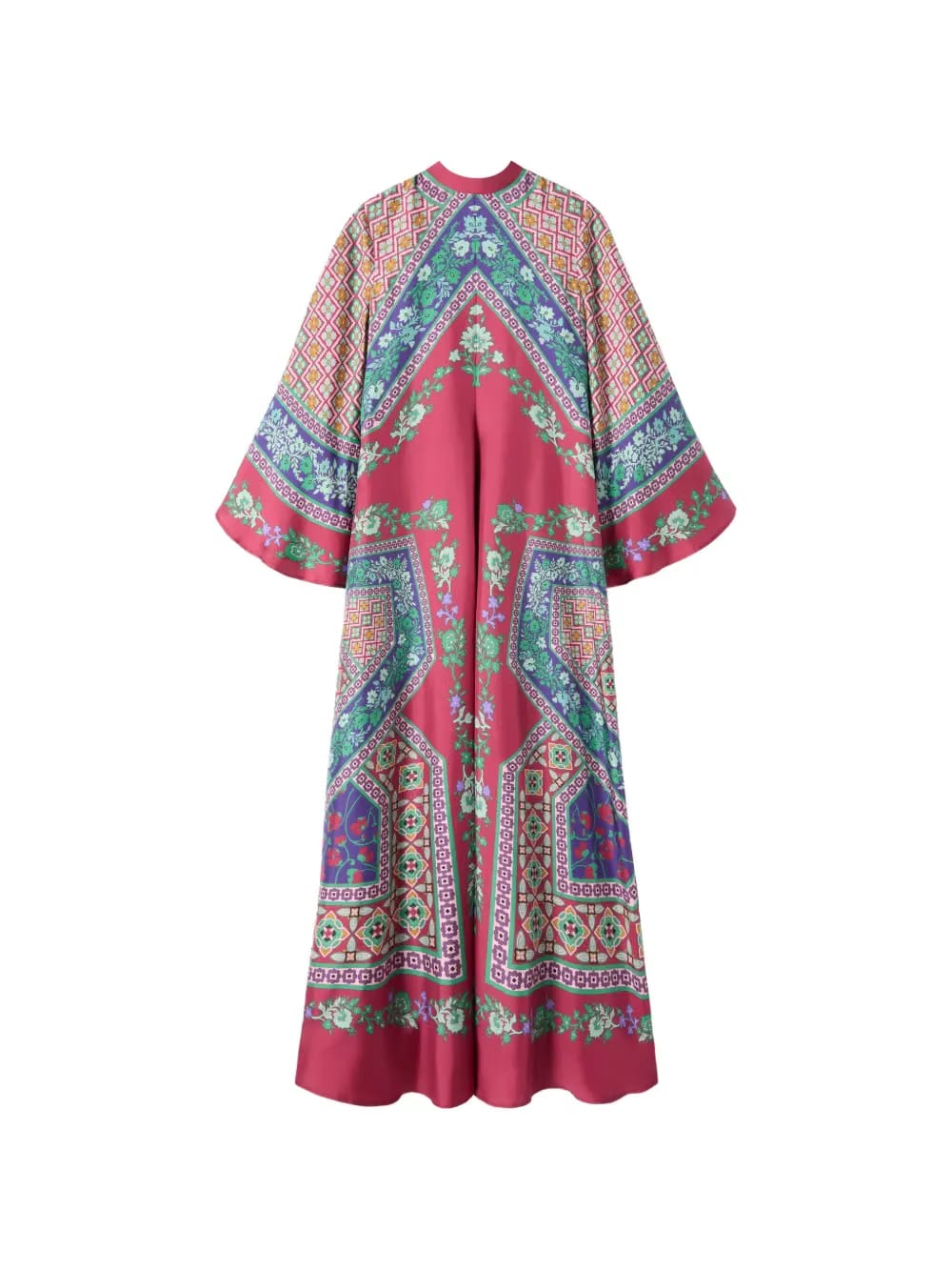 Magnifico floral pussy-bow maxi dress