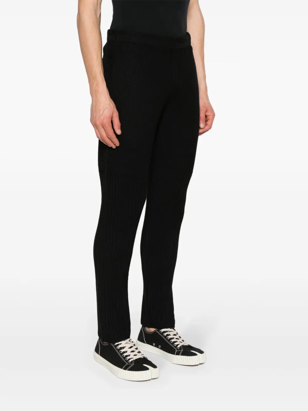 Rustik-Knit tapered-leg trousers