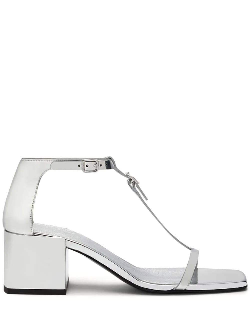 Double Buckle leather sandals
