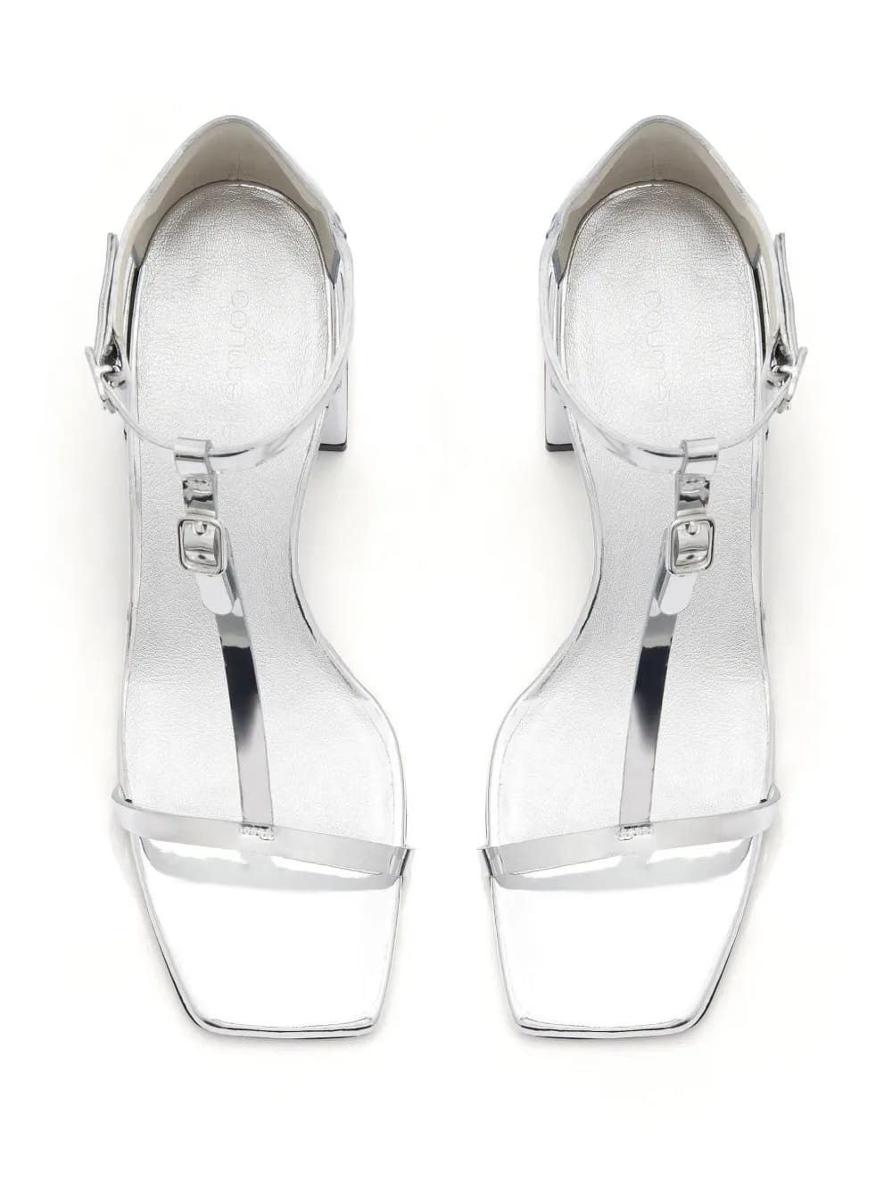 Double Buckle leather sandals
