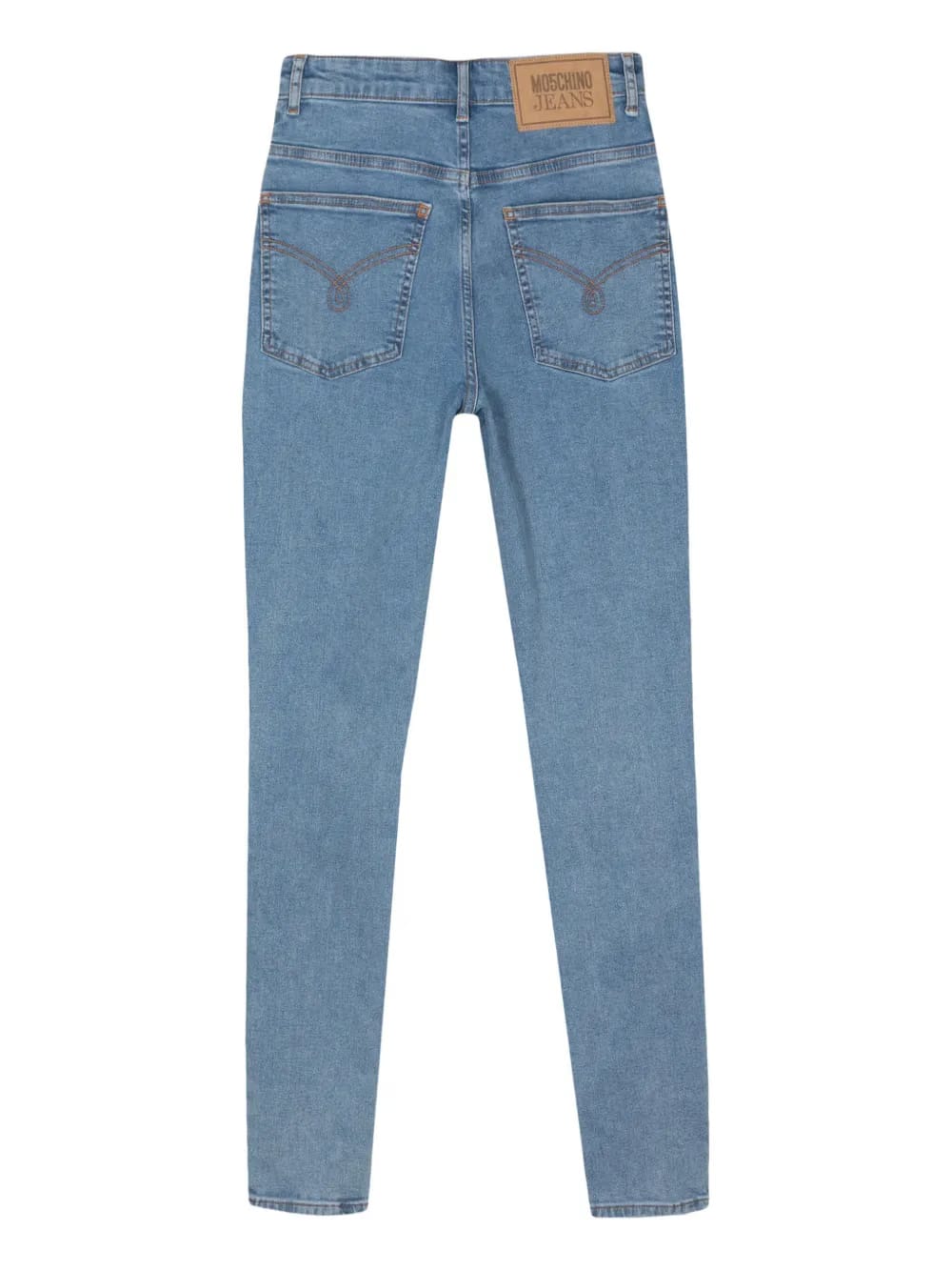 logo-engraved button jeans