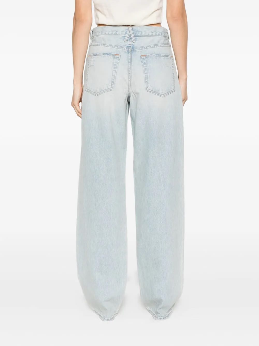 twisted-seam cotton jeans