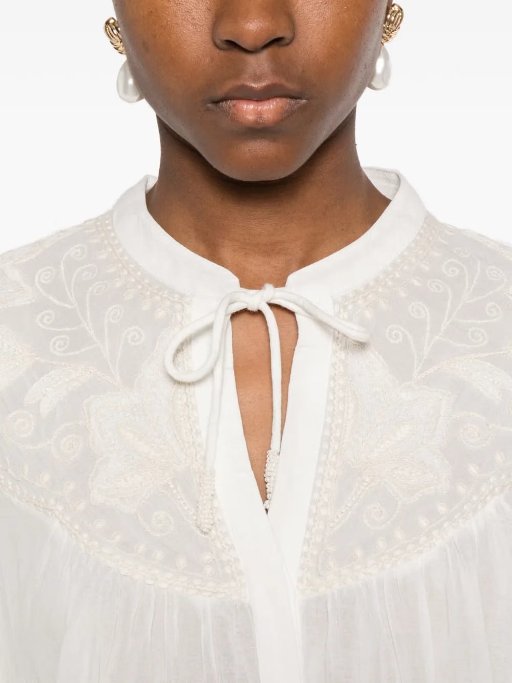 Petronella embroidered blouse