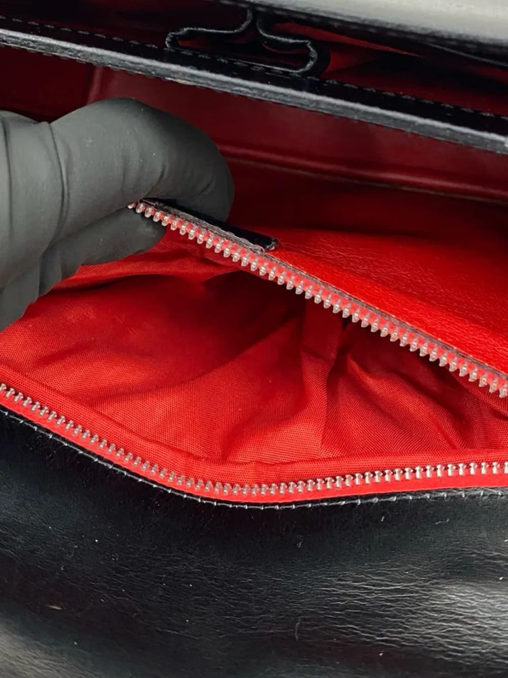 20th Century Leather Top Handle Bag handbag
