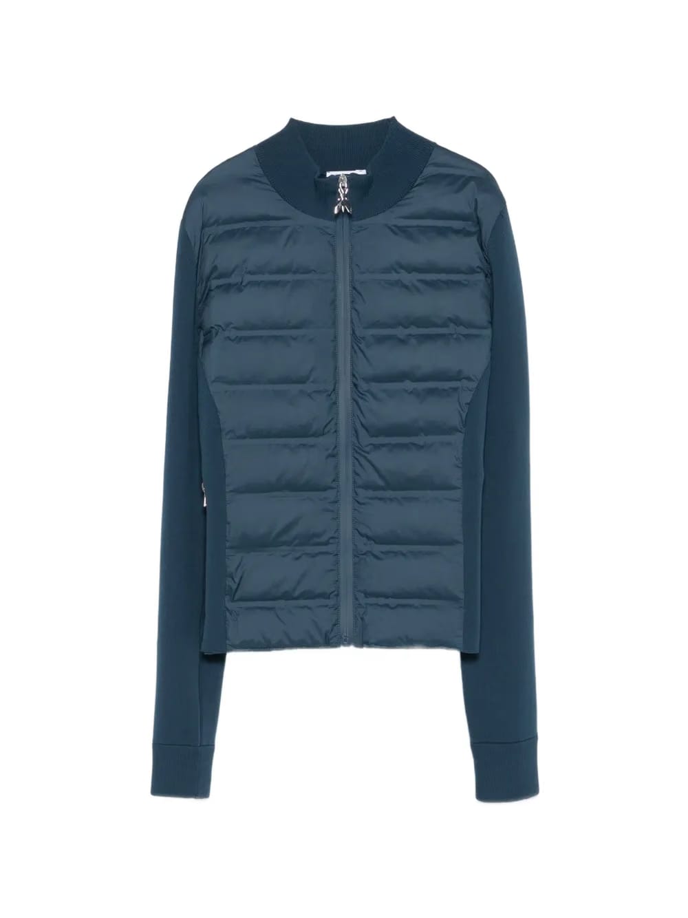 quilted zipped puffer jacket