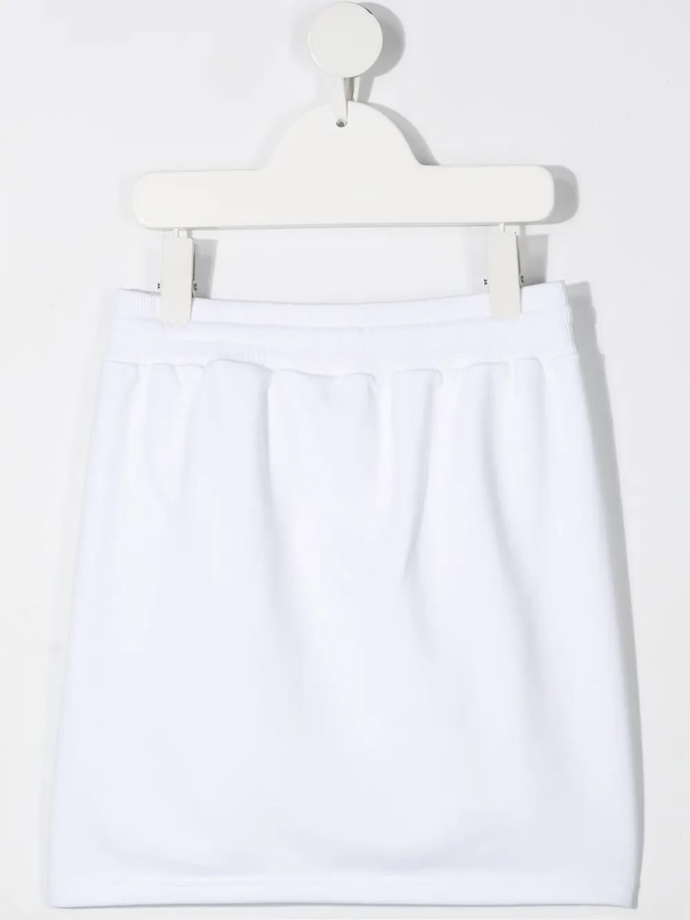 logo-print knitted skirt