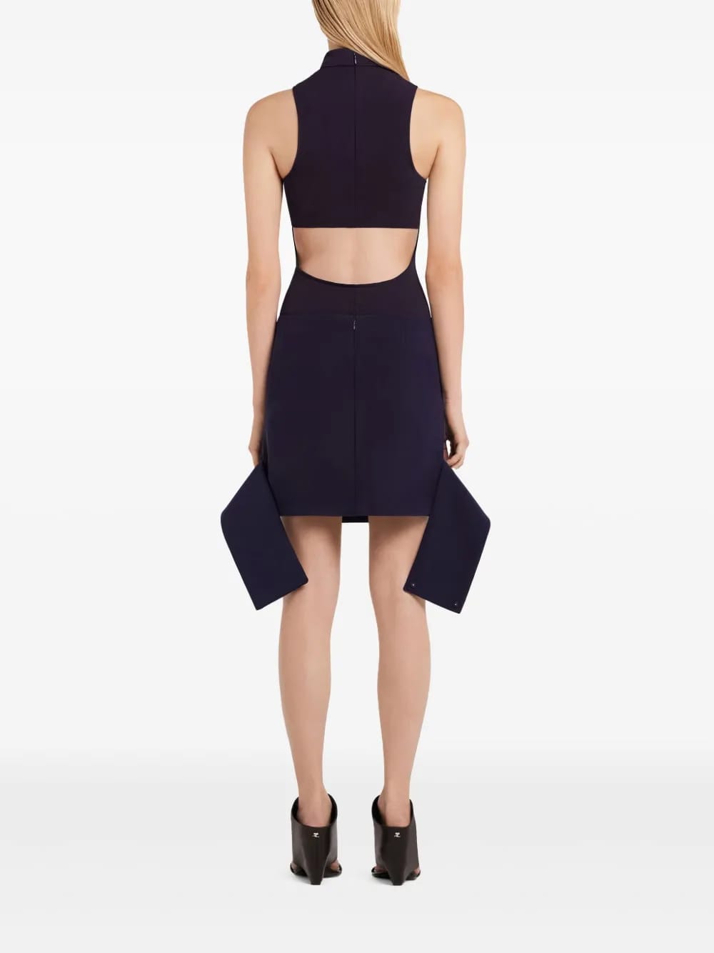 Reversed Belt mini skirt