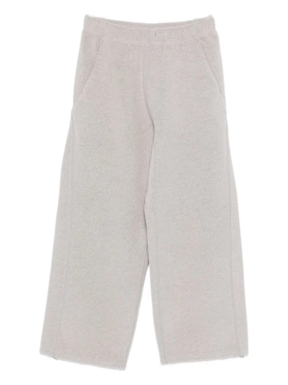 fleece-texture track pants
