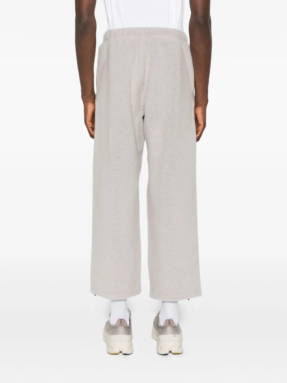 fleece-texture track pants