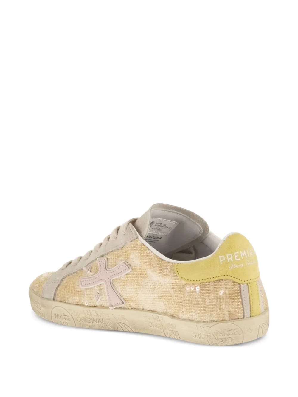 sequin cross sneakers