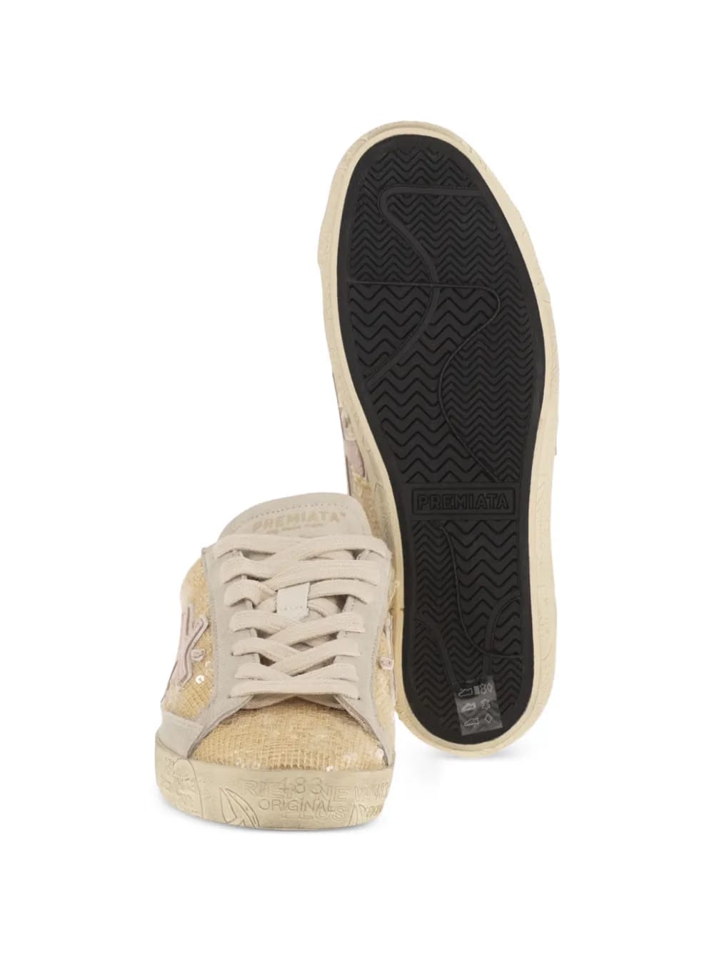 sequin cross sneakers