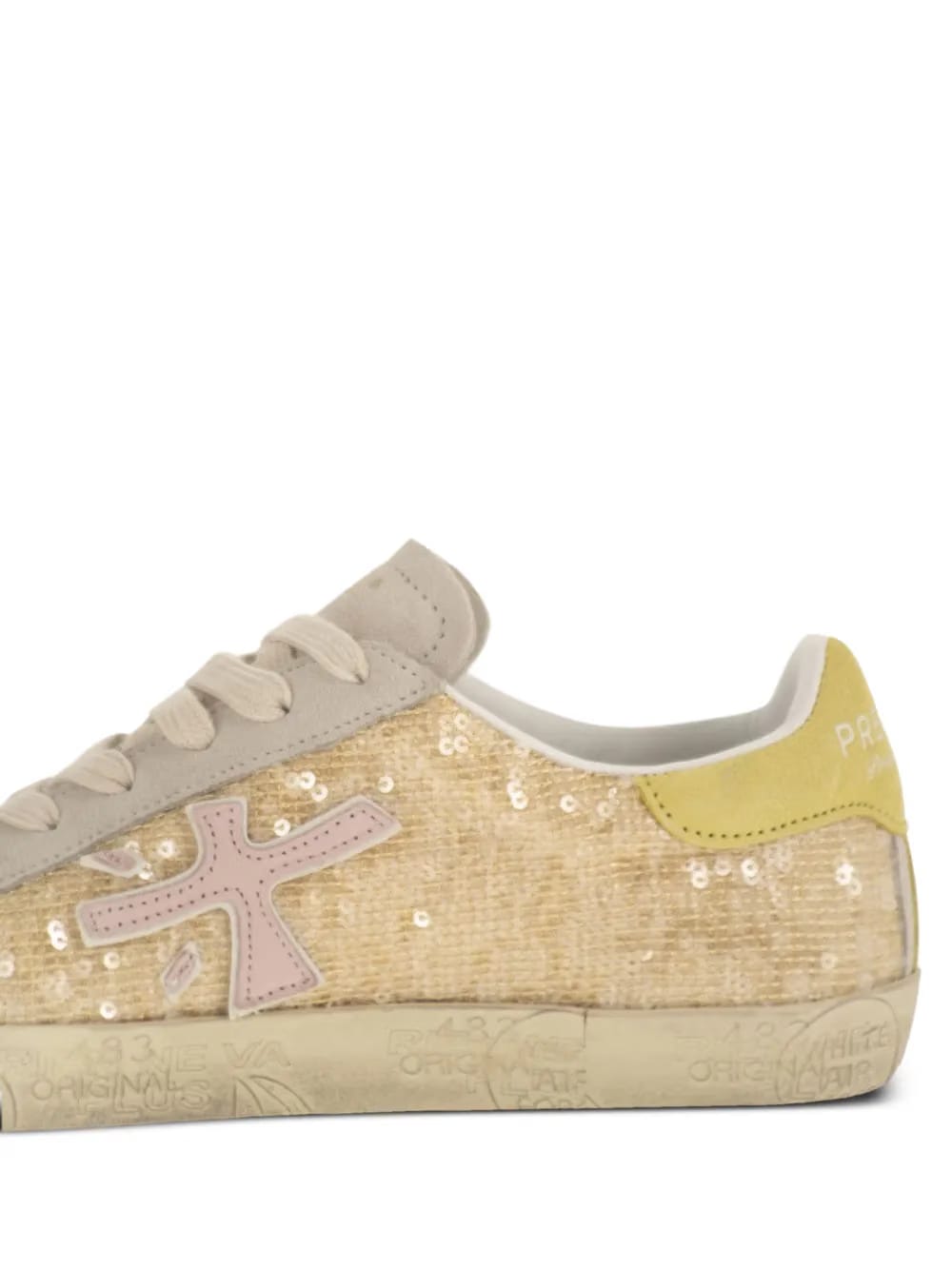 sequin cross sneakers