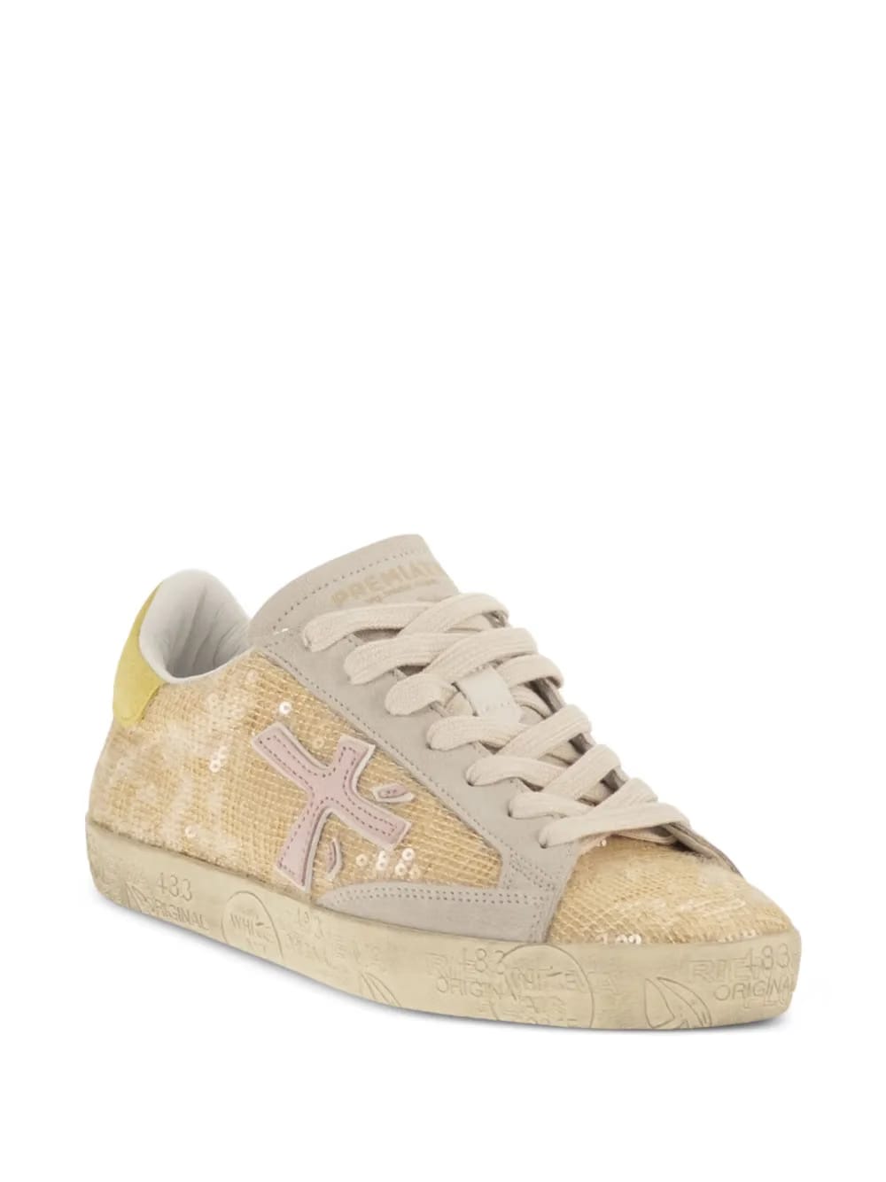 sequin cross sneakers