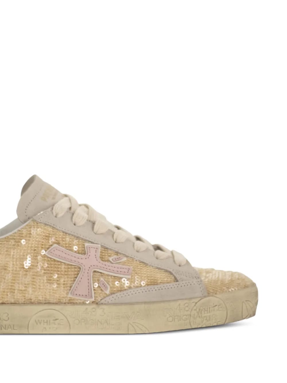 sequin cross sneakers