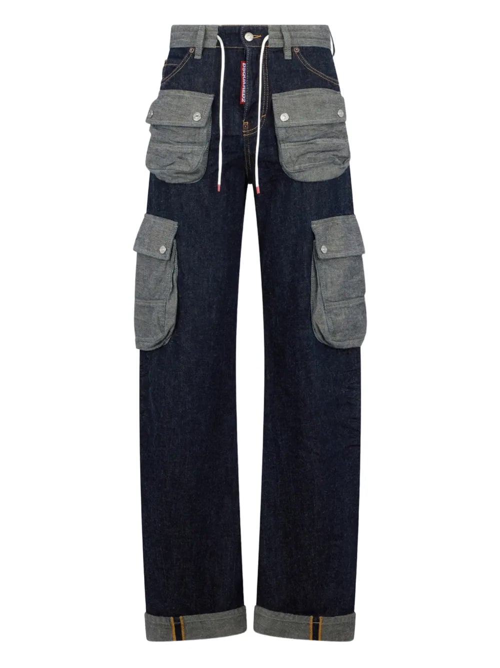 pouch dark weight wash jeans