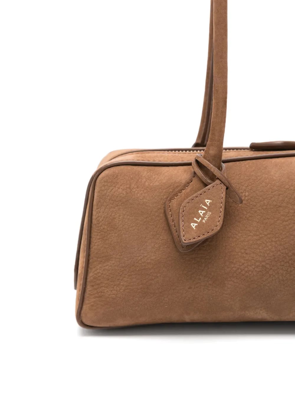 medium Le Teckel suede bag