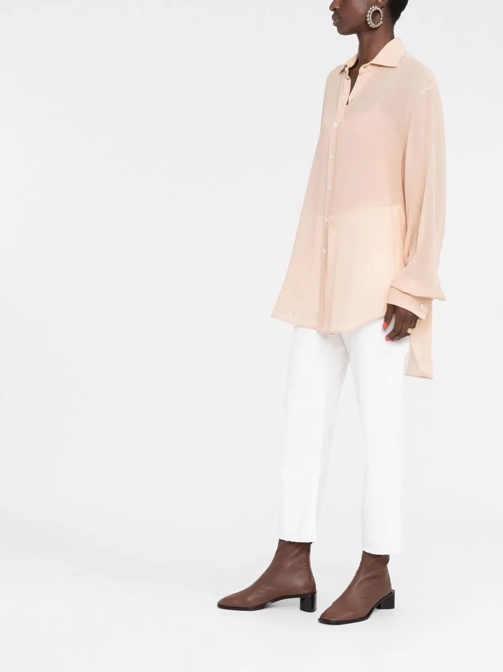 four-stitch silk shirt