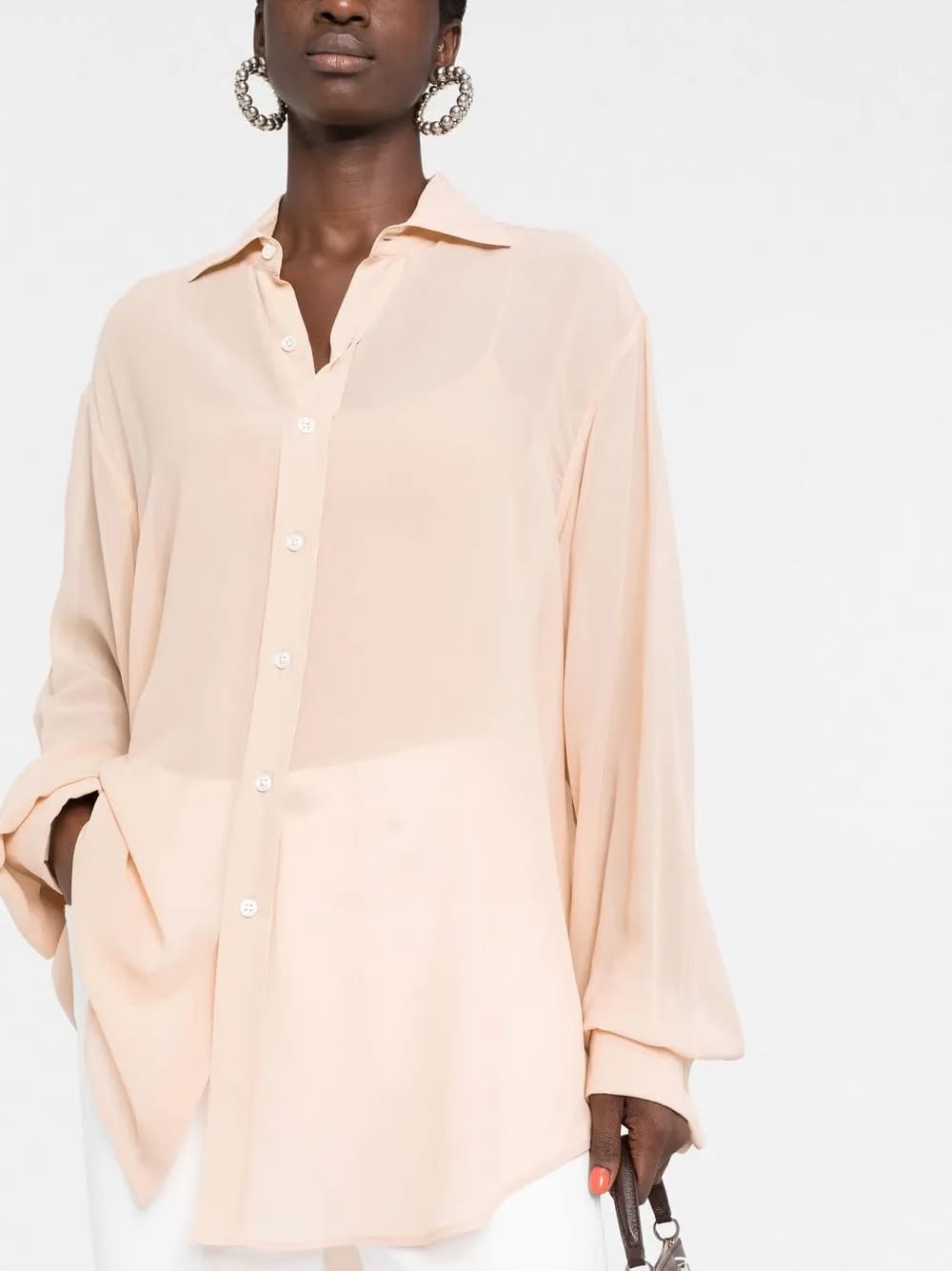 four-stitch silk shirt