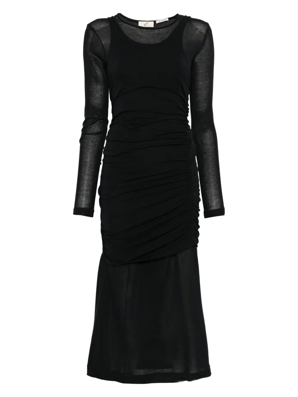 Rigel layered gathered dress
