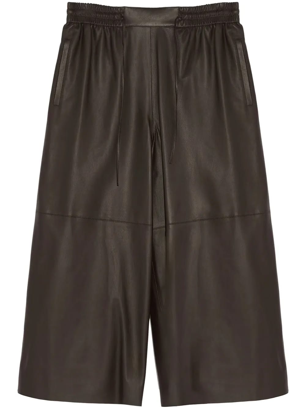 culotte leather trousers