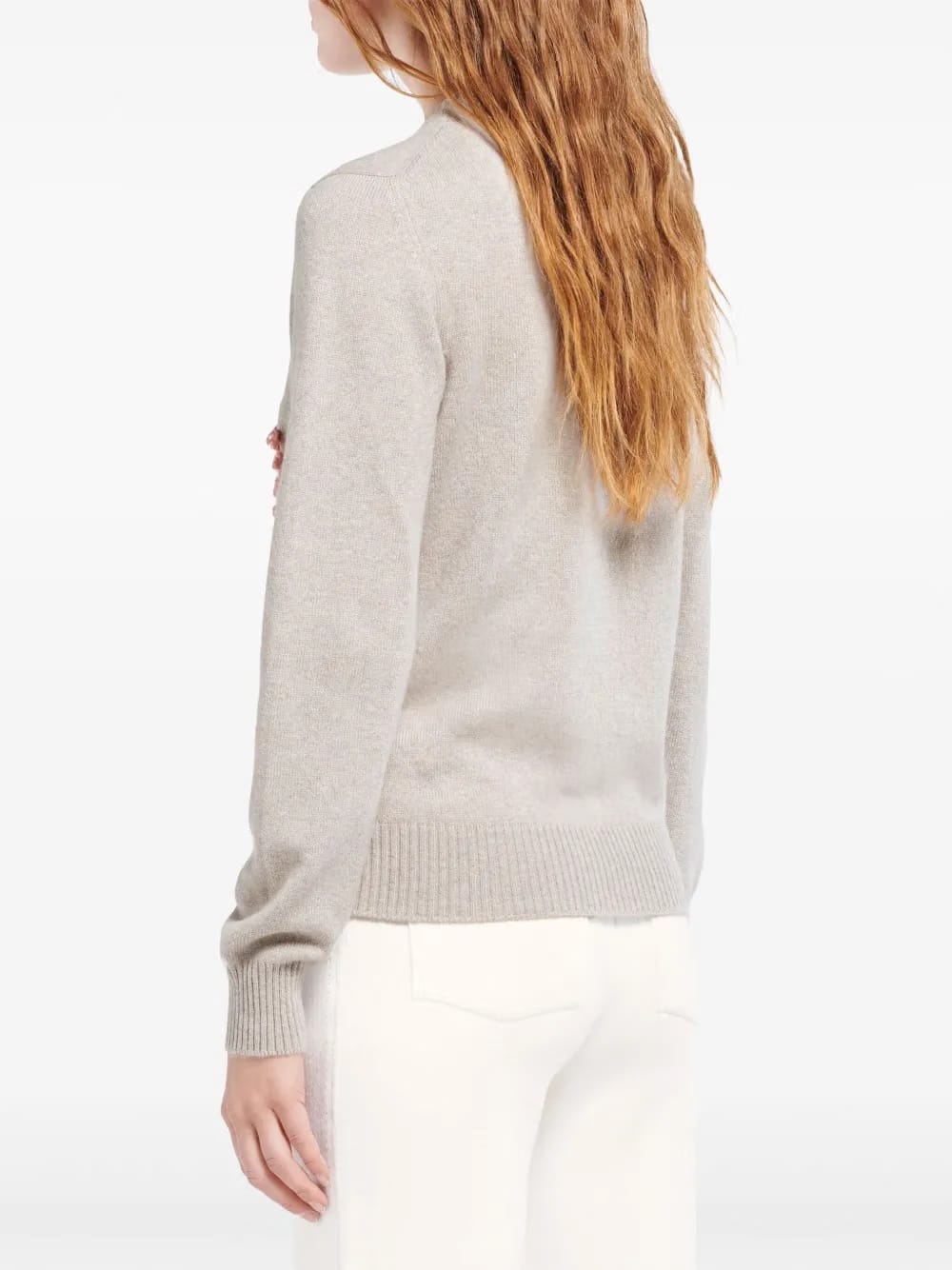 3D logo cashmere sweater