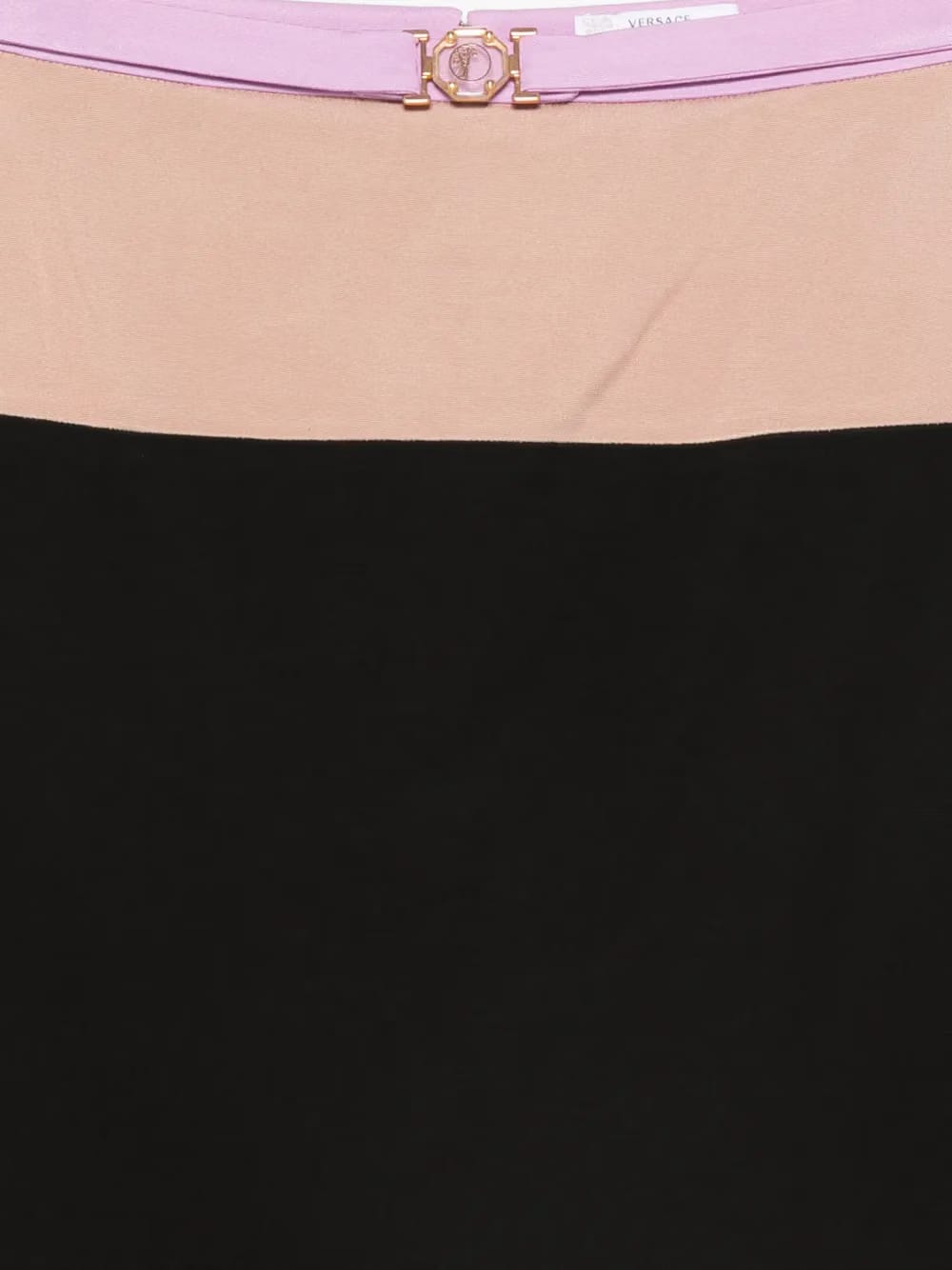 2000s colour-block mini skirt