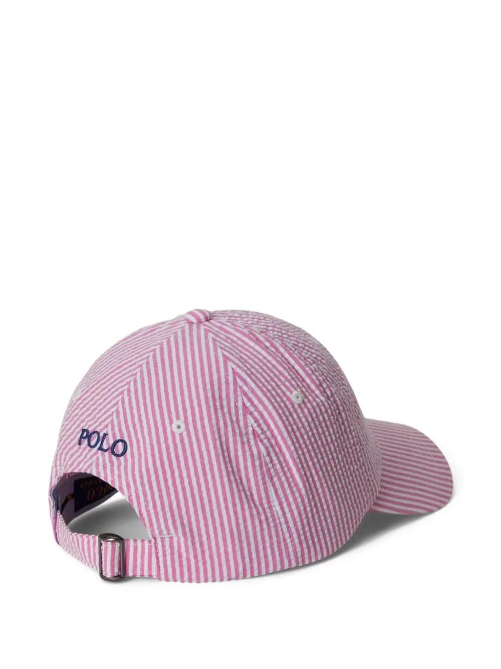 Seersucker baseball cap