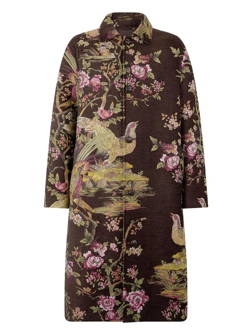 landscape-jacquard coat