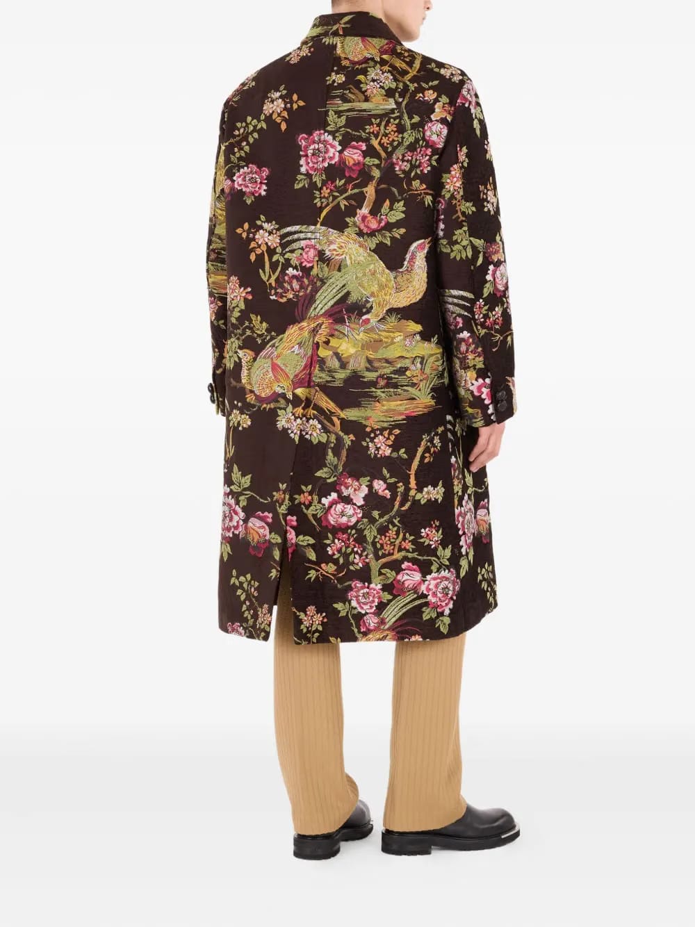 landscape-jacquard coat