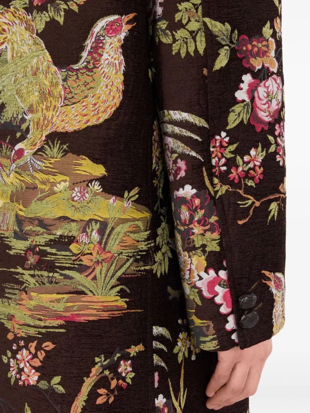 landscape-jacquard coat