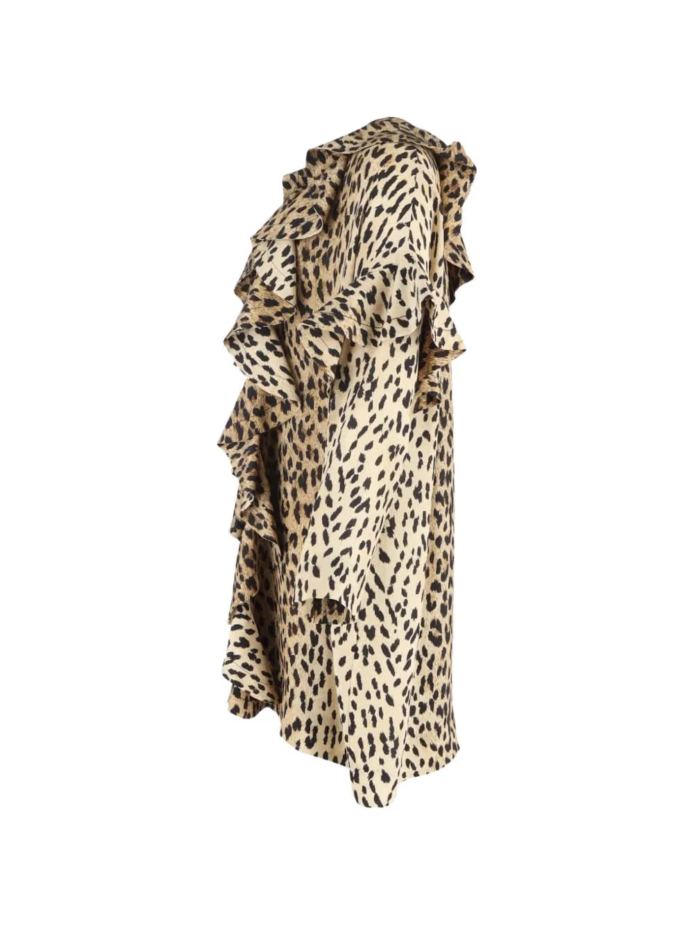 leopard-pattern mini dress