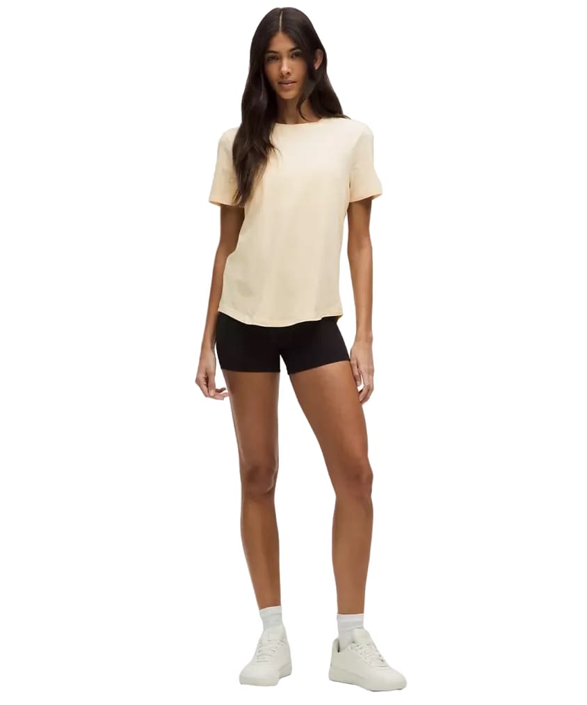 Lululemon Love Curved-Hem Crewneck T-Shirt Butter Cream